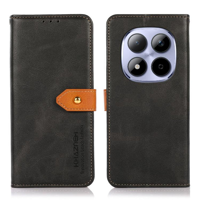 Funda de cuero con tapa para teléfono con textura de piel de vaca KHAZNEH, For Redmi A7 Pro 171mm/Poco C85x 5G, For Redmi Turbo 5 Max / Poco X8 Pro Max, For Redmi Turbo 5 5G / Poco X8 Pro 5G, For Redmi Note 15 Pro+ 5G Global 163.3                      ...