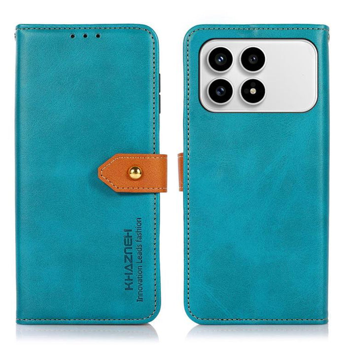 Funda de cuero con tapa para teléfono con textura de piel de vaca KHAZNEH, For Redmi A7 Pro 171mm/Poco C85x 5G, For Redmi Turbo 5 Max / Poco X8 Pro Max, For Redmi Turbo 5 5G / Poco X8 Pro 5G, For Redmi Note 15 Pro+ 5G Global 163.3                      ...