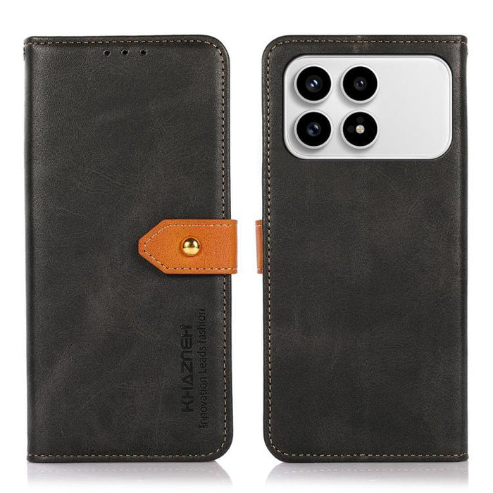 Funda de cuero con tapa para teléfono con textura de piel de vaca KHAZNEH, For Redmi A7 Pro 171mm/Poco C85x 5G, For Redmi Turbo 5 Max / Poco X8 Pro Max, For Redmi Turbo 5 5G / Poco X8 Pro 5G, For Redmi Note 15 Pro+ 5G Global 163.3                      ...