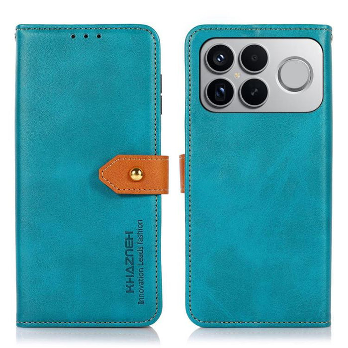 Funda de cuero con tapa para teléfono con textura de piel de vaca KHAZNEH, For Redmi A7 Pro 171mm/Poco C85x 5G, For Redmi Turbo 5 Max / Poco X8 Pro Max, For Redmi Turbo 5 5G / Poco X8 Pro 5G, For Redmi Note 15 Pro+ 5G Global 163.3                      ...