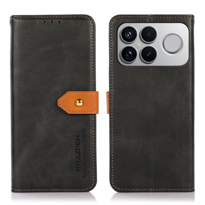 Funda de cuero con tapa para teléfono con textura de piel de vaca KHAZNEH, For Redmi A7 Pro 171mm/Poco C85x 5G, For Redmi Turbo 5 Max / Poco X8 Pro Max, For Redmi Turbo 5 5G / Poco X8 Pro 5G, For Redmi Note 15 Pro+ 5G Global 163.3                      ...