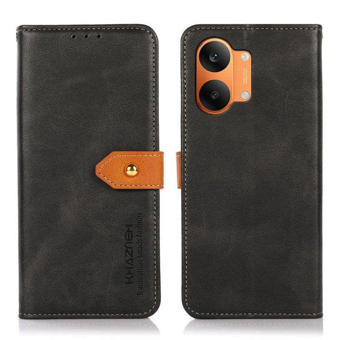 Funda de cuero con tapa para teléfono con textura de piel de vaca KHAZNEH, For Redmi A7 Pro 171mm/Poco C85x 5G, For Redmi Turbo 5 Max / Poco X8 Pro Max, For Redmi Turbo 5 5G / Poco X8 Pro 5G, For Redmi Note 15 Pro+ 5G Global 163.3                      ...