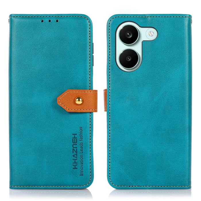 Funda de cuero con tapa para teléfono con textura de piel de vaca KHAZNEH, For Redmi A7 Pro 171mm/Poco C85x 5G, For Redmi Turbo 5 Max / Poco X8 Pro Max, For Redmi Turbo 5 5G / Poco X8 Pro 5G, For Redmi Note 15 Pro+ 5G Global 163.3                      ...