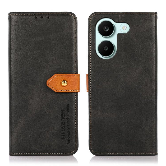 Funda de cuero con tapa para teléfono con textura de piel de vaca KHAZNEH, For Redmi A7 Pro 171mm/Poco C85x 5G, For Redmi Turbo 5 Max / Poco X8 Pro Max, For Redmi Turbo 5 5G / Poco X8 Pro 5G, For Redmi Note 15 Pro+ 5G Global 163.3                      ...