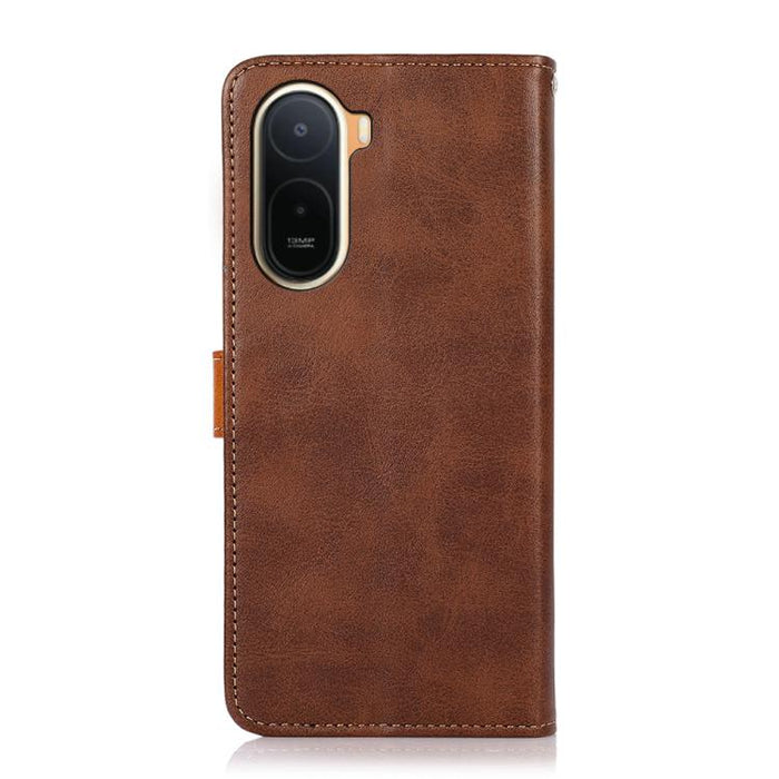 Funda de cuero con tapa para teléfono con textura de piel de vaca KHAZNEH, For Redmi A7 Pro 171mm/Poco C85x 5G, For Redmi Turbo 5 Max / Poco X8 Pro Max, For Redmi Turbo 5 5G / Poco X8 Pro 5G, For Redmi Note 15 Pro+ 5G Global 163.3                      ...