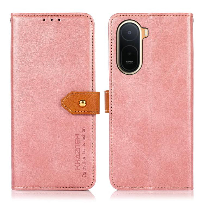 Funda de cuero con tapa para teléfono con textura de piel de vaca KHAZNEH, For Redmi A7 Pro 171mm/Poco C85x 5G, For Redmi Turbo 5 Max / Poco X8 Pro Max, For Redmi Turbo 5 5G / Poco X8 Pro 5G, For Redmi Note 15 Pro+ 5G Global 163.3                      ...