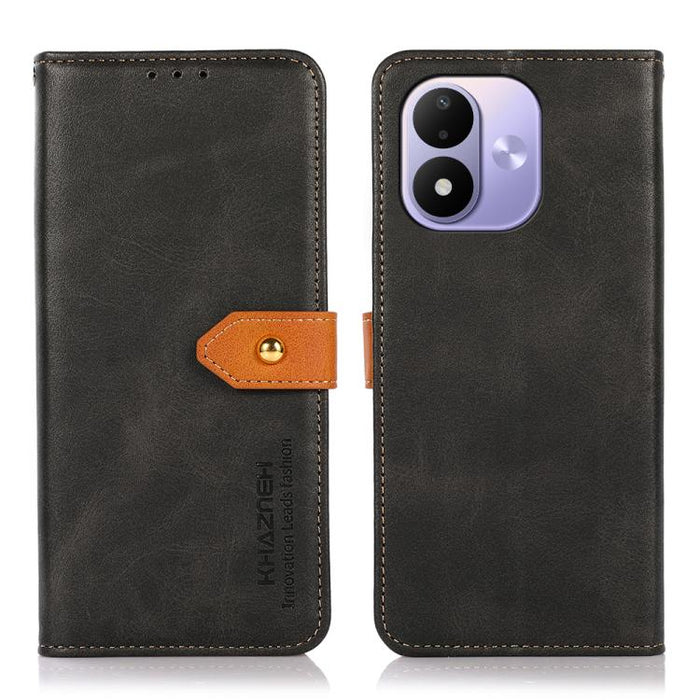 Funda de cuero con tapa para teléfono con textura de piel de vaca KHAZNEH, For Redmi A7 Pro 171mm/Poco C85x 5G, For Redmi Turbo 5 Max / Poco X8 Pro Max, For Redmi Turbo 5 5G / Poco X8 Pro 5G, For Redmi Note 15 Pro+ 5G Global 163.3                      ...