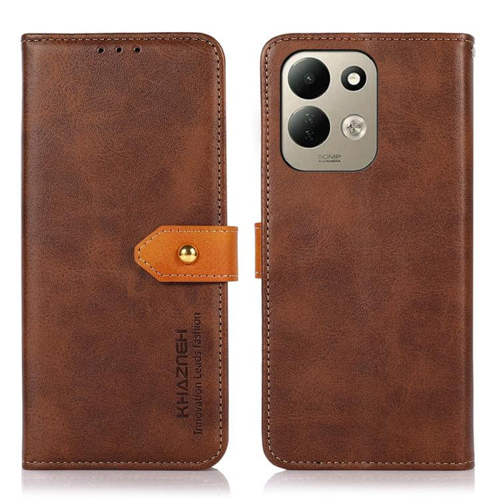 Funda de cuero con tapa para teléfono con textura de piel de vaca KHAZNEH, For Redmi A7 Pro 171mm/Poco C85x 5G, For Redmi Turbo 5 Max / Poco X8 Pro Max, For Redmi Turbo 5 5G / Poco X8 Pro 5G, For Redmi Note 15 Pro+ 5G Global 163.3                      ...