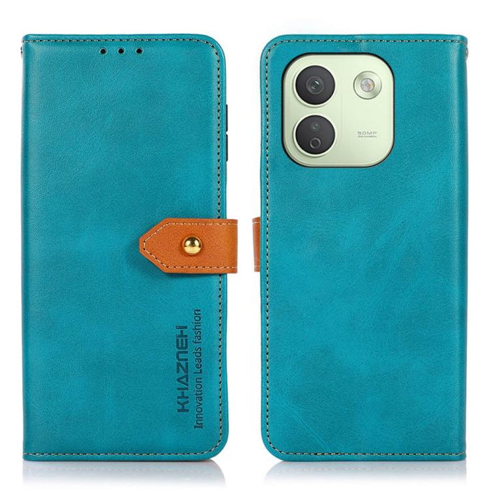 Funda de cuero con tapa para teléfono con textura de piel de vaca KHAZNEH, For Redmi Note 17 4G Global 169.7mm, For Redmi Note 17 Pro+ 5G Global 163.4, For Redmi Note 17 Pro 5G Global 163.5mm, For Redmi K100 Pro Max/Poco F9 Ultra 5G                    ...