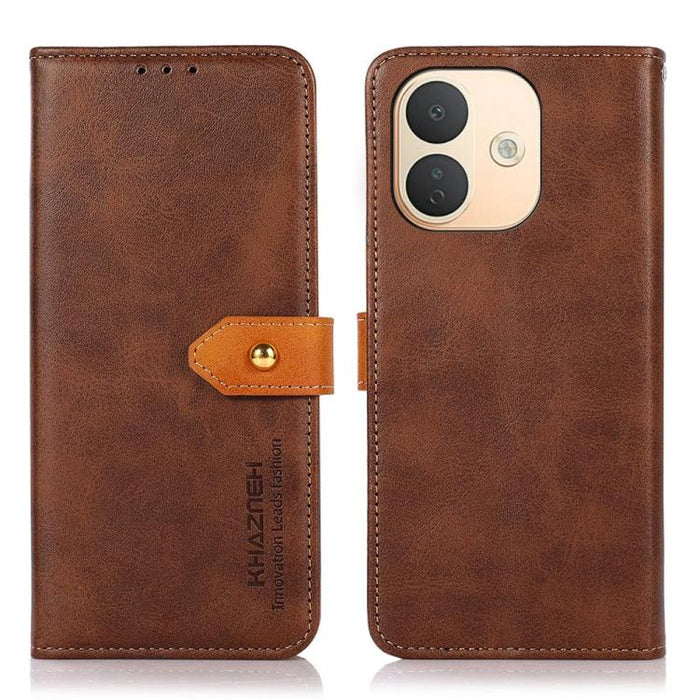 Funda de cuero con tapa para teléfono con textura de piel de vaca KHAZNEH, For Redmi Note 17 4G Global 169.7mm, For Redmi Note 17 Pro+ 5G Global 163.4, For Redmi Note 17 Pro 5G Global 163.5mm, For Redmi K100 Pro Max/Poco F9 Ultra 5G                    ...