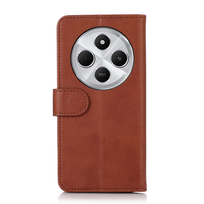 Funda para teléfono de cuero con textura de vaca, For Redmi 14C 4G, For Xiaomi Redmi 13 4G