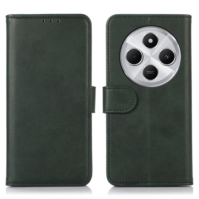 Funda para teléfono de cuero con textura de vaca, For Redmi 14C 4G, For Xiaomi Redmi 13 4G
