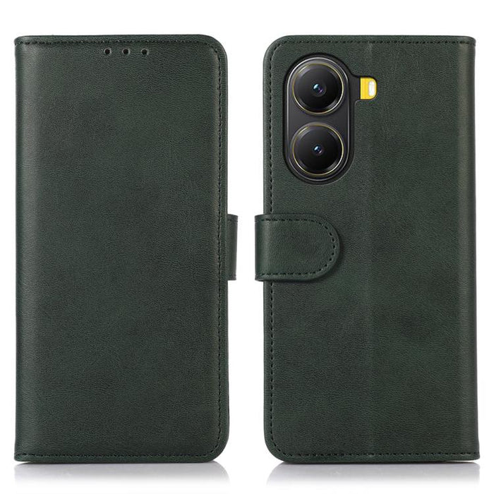 Funda para teléfono de cuero con textura de vaca, For Redmi 14C 4G, For Xiaomi Redmi 13 4G