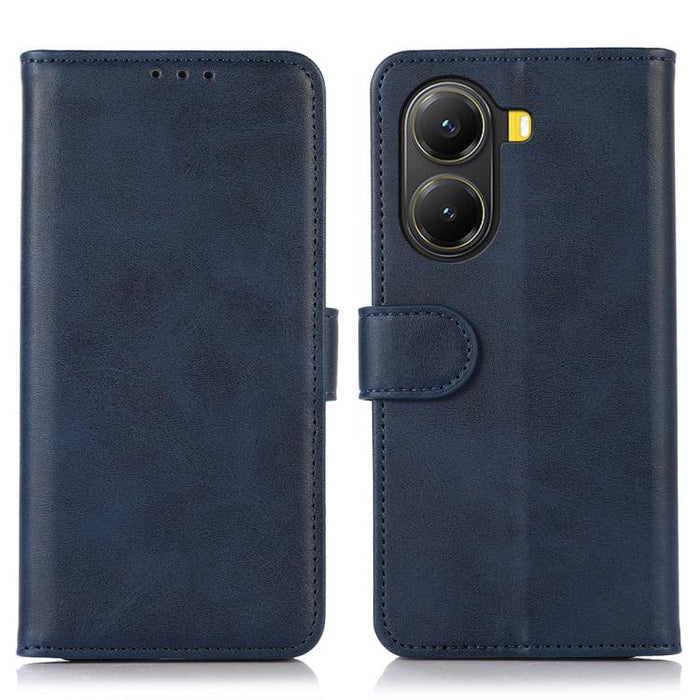 Funda para teléfono de cuero con textura de vaca, For Redmi 14C 4G, For Xiaomi Redmi 13 4G