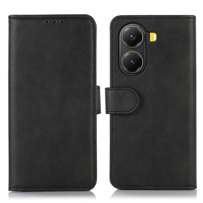Funda para teléfono de cuero con textura de vaca, For Redmi 14C 4G, For Xiaomi Redmi 13 4G