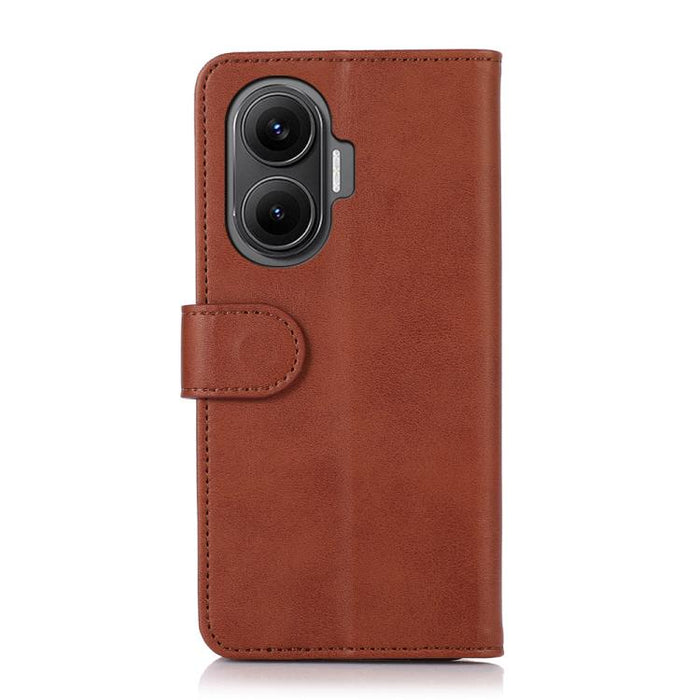 Funda para teléfono de cuero con textura de vaca, For Redmi 14C 4G, For Xiaomi Redmi 13 4G