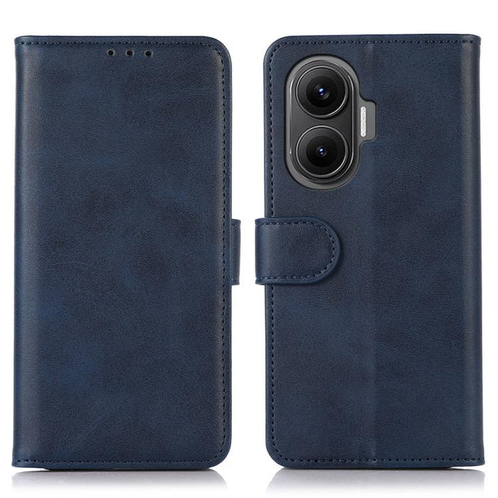 Funda para teléfono de cuero con textura de vaca, For Redmi 14C 4G, For Xiaomi Redmi 13 4G