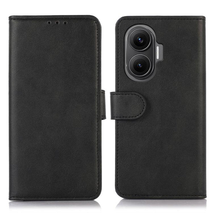 Funda para teléfono de cuero con textura de vaca, For Redmi 14C 4G, For Xiaomi Redmi 13 4G
