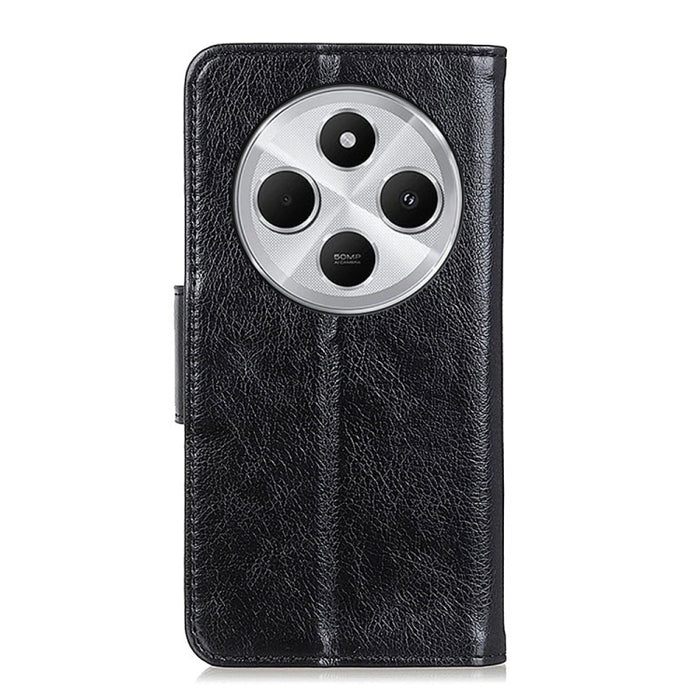 Funda para teléfono de cuero con tapa horizontal con textura de napa, For Redmi 14C 4G, For Xiaomi Redmi 13 4G