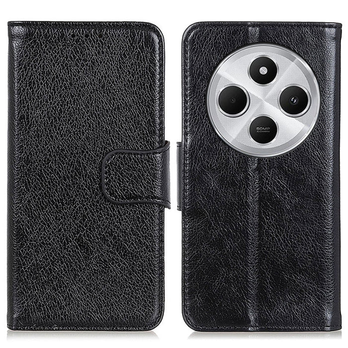 Funda para teléfono de cuero con tapa horizontal con textura de napa, For Redmi 14C 4G, For Xiaomi Redmi 13 4G