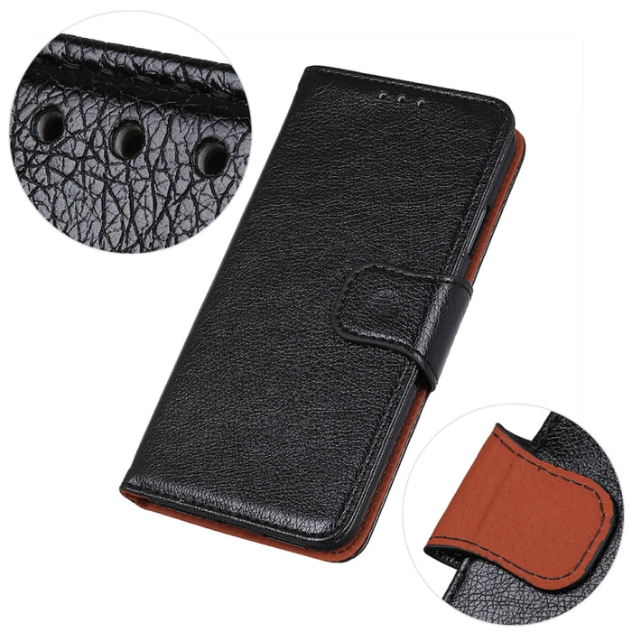 Funda para teléfono de cuero con tapa horizontal con textura de napa, For Redmi 14C 4G, For Xiaomi Redmi 13 4G