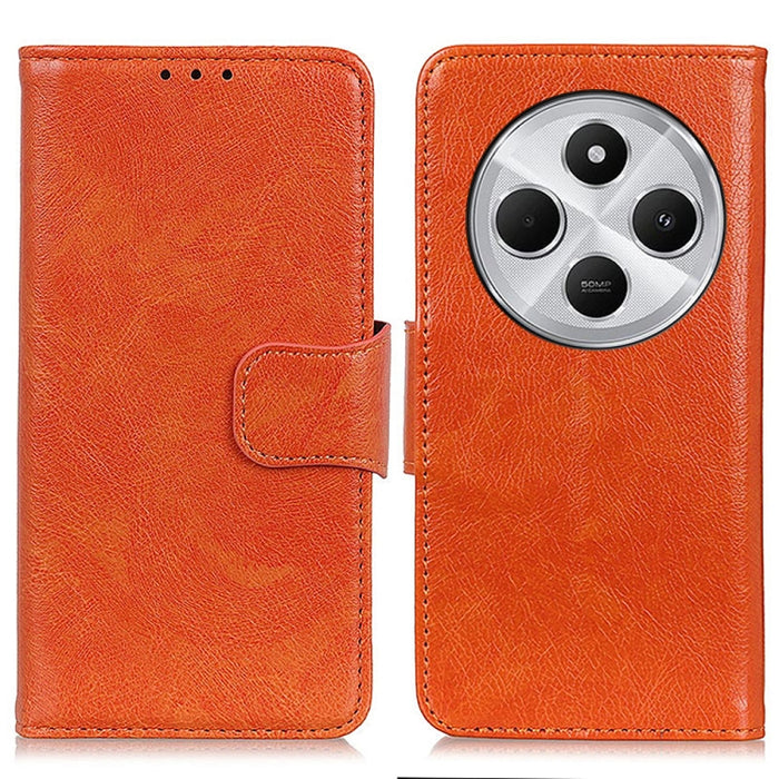 Funda para teléfono de cuero con tapa horizontal con textura de napa, For Redmi 14C 4G, For Xiaomi Redmi 13 4G