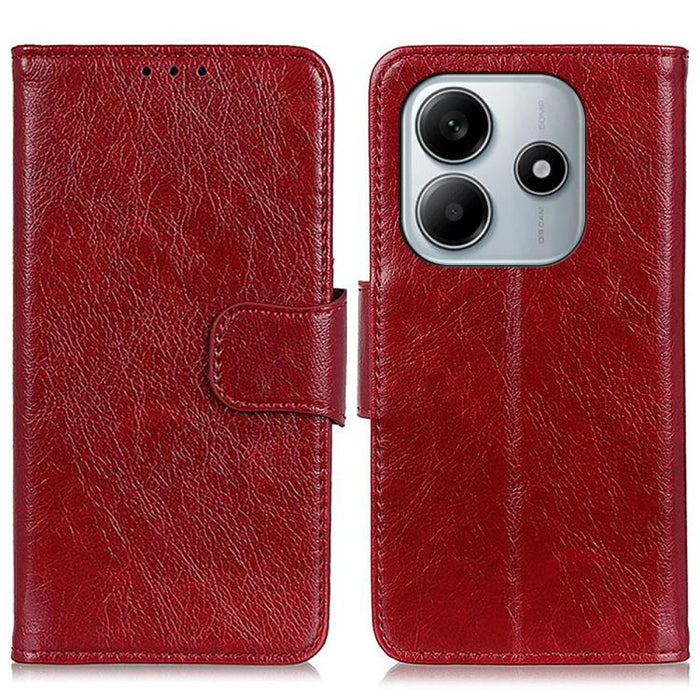 Funda para teléfono de cuero con tapa horizontal con textura de napa, For Redmi A7 Pro 171mm/Poco C85x 5G, For Redmi Turbo 5 Max / Poco X8 Pro Max, For Redmi Turbo 5 5G / Poco X8 Pro 5G, For Redmi Note 15 Pro+ 5G Global 163.3                           ...
