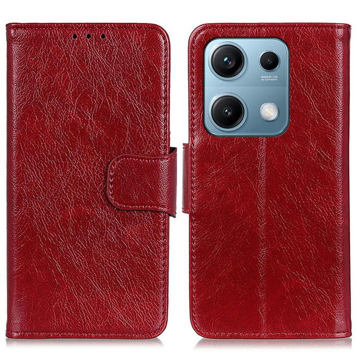 Funda para teléfono de cuero con tapa horizontal con textura de napa, For Redmi A7 Pro 171mm/Poco C85x 5G, For Redmi Turbo 5 Max / Poco X8 Pro Max, For Redmi Turbo 5 5G / Poco X8 Pro 5G, For Redmi Note 15 Pro+ 5G Global 163.3                           ...