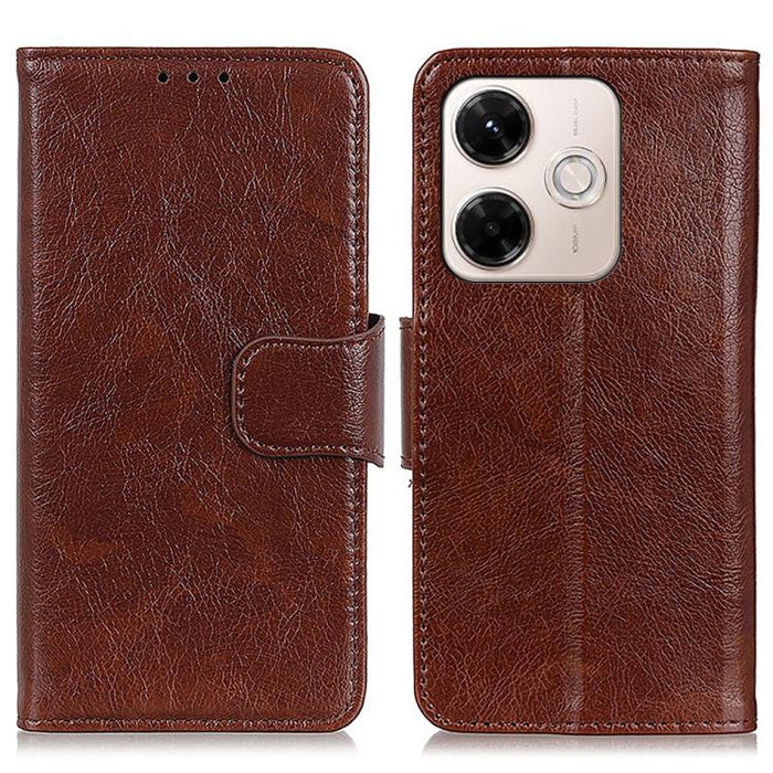 Funda para teléfono de cuero con tapa horizontal con textura de napa, For Redmi A7 Pro 171mm/Poco C85x 5G, For Redmi Turbo 5 Max / Poco X8 Pro Max, For Redmi Turbo 5 5G / Poco X8 Pro 5G, For Redmi Note 15 Pro+ 5G Global 163.3                           ...