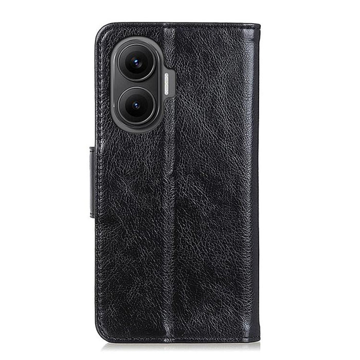 Funda para teléfono de cuero con tapa horizontal con textura de napa, For Redmi 14C 4G, For Xiaomi Redmi 13 4G