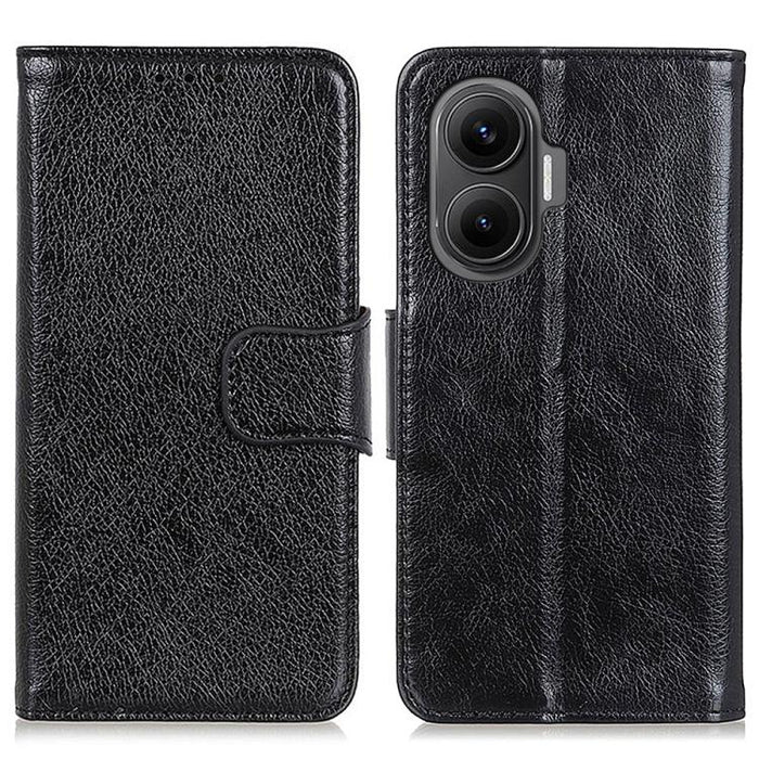 Funda para teléfono de cuero con tapa horizontal con textura de napa, For Redmi 14C 4G, For Xiaomi Redmi 13 4G