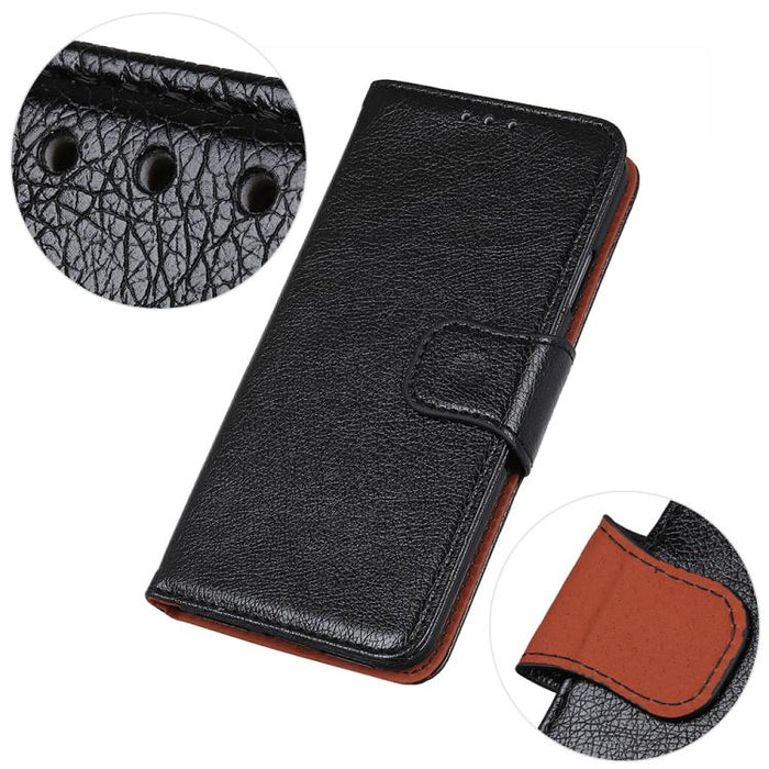 Funda para teléfono de cuero con tapa horizontal con textura de napa, For Redmi 14C 4G, For Xiaomi Redmi 13 4G