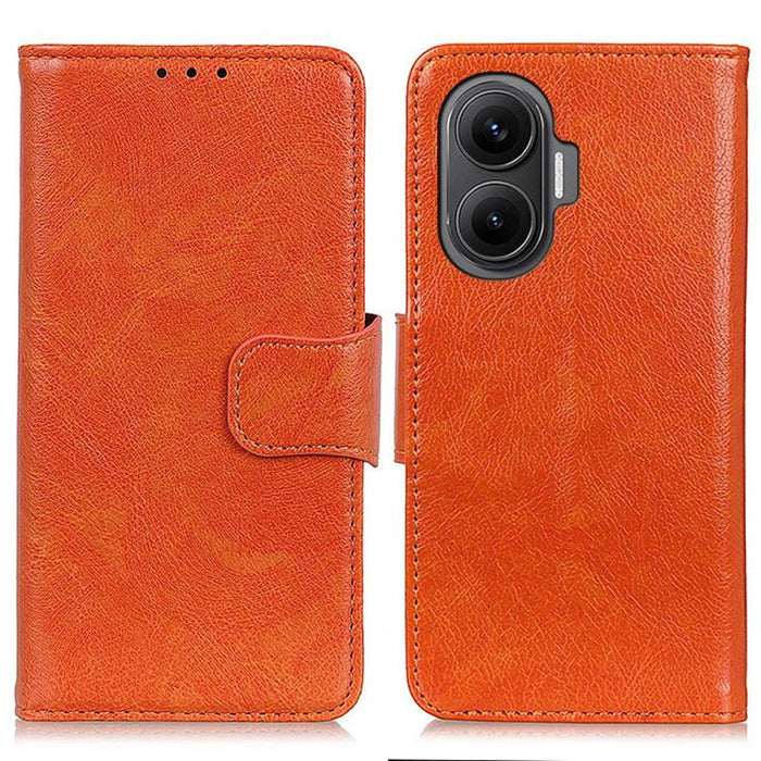 Funda para teléfono de cuero con tapa horizontal con textura de napa, For Redmi 14C 4G, For Xiaomi Redmi 13 4G