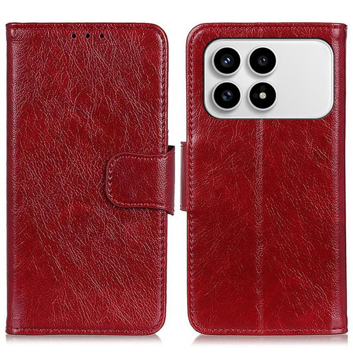Funda para teléfono de cuero con tapa horizontal con textura de napa, For Redmi A7 Pro 171mm/Poco C85x 5G, For Redmi Turbo 5 Max / Poco X8 Pro Max, For Redmi Turbo 5 5G / Poco X8 Pro 5G, For Redmi Note 15 Pro+ 5G Global 163.3                           ...