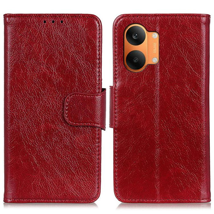 Funda para teléfono de cuero con tapa horizontal con textura de napa, For Redmi A7 Pro 171mm/Poco C85x 5G, For Redmi Turbo 5 Max / Poco X8 Pro Max, For Redmi Turbo 5 5G / Poco X8 Pro 5G, For Redmi Note 15 Pro+ 5G Global 163.3                           ...