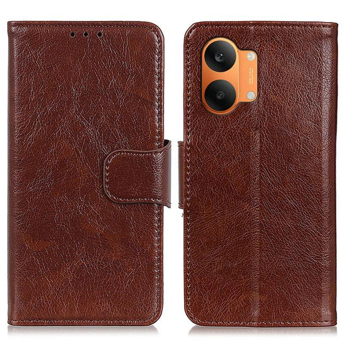 Funda para teléfono de cuero con tapa horizontal con textura de napa, For Redmi A7 Pro 171mm/Poco C85x 5G, For Redmi Turbo 5 Max / Poco X8 Pro Max, For Redmi Turbo 5 5G / Poco X8 Pro 5G, For Redmi Note 15 Pro+ 5G Global 163.3                           ...