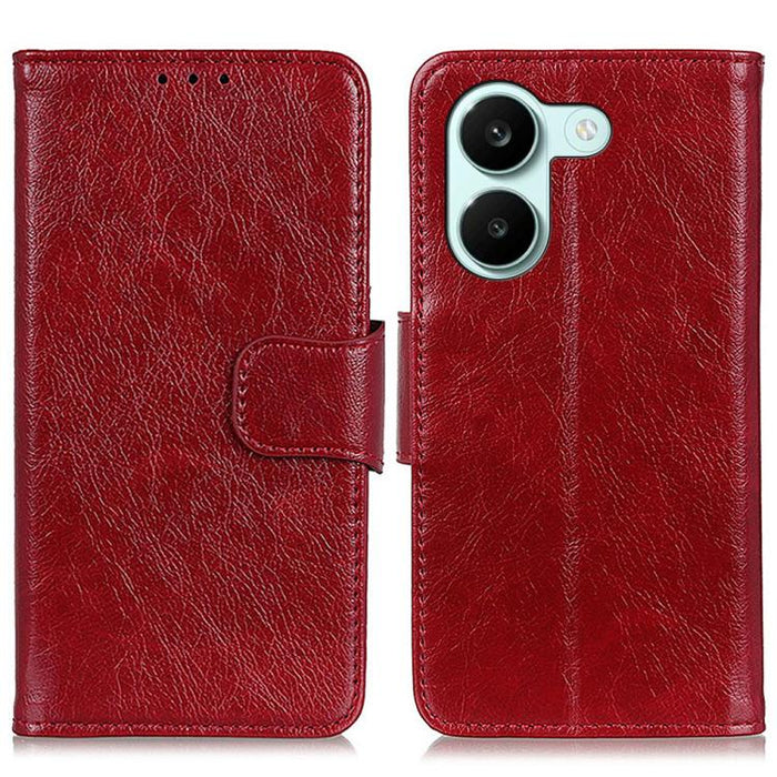 Funda para teléfono de cuero con tapa horizontal con textura de napa, For Redmi A7 Pro 171mm/Poco C85x 5G, For Redmi Turbo 5 Max / Poco X8 Pro Max, For Redmi Turbo 5 5G / Poco X8 Pro 5G, For Redmi Note 15 Pro+ 5G Global 163.3                           ...