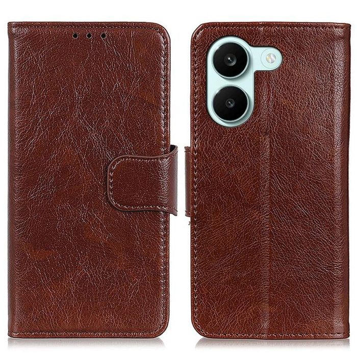 Funda para teléfono de cuero con tapa horizontal con textura de napa, For Redmi A7 Pro 171mm/Poco C85x 5G, For Redmi Turbo 5 Max / Poco X8 Pro Max, For Redmi Turbo 5 5G / Poco X8 Pro 5G, For Redmi Note 15 Pro+ 5G Global 163.3                           ...