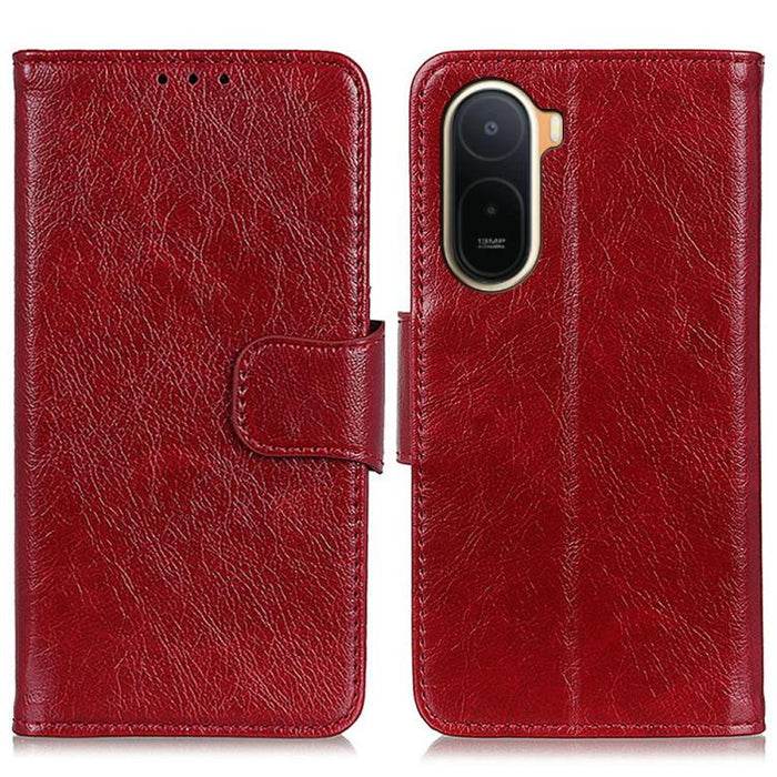 Funda para teléfono de cuero con tapa horizontal con textura de napa, For Redmi A7 Pro 171mm/Poco C85x 5G, For Redmi Turbo 5 Max / Poco X8 Pro Max, For Redmi Turbo 5 5G / Poco X8 Pro 5G, For Redmi Note 15 Pro+ 5G Global 163.3                           ...