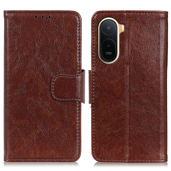 Funda para teléfono de cuero con tapa horizontal con textura de napa, For Redmi A7 Pro 171mm/Poco C85x 5G, For Redmi Turbo 5 Max / Poco X8 Pro Max, For Redmi Turbo 5 5G / Poco X8 Pro 5G, For Redmi Note 15 Pro+ 5G Global 163.3                           ...