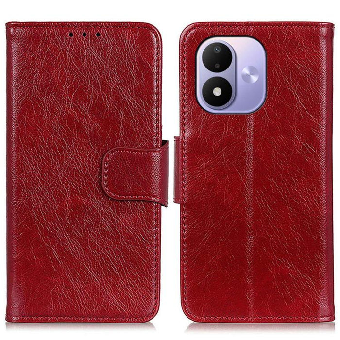 Funda para teléfono de cuero con tapa horizontal con textura de napa, For Redmi A7 Pro 171mm/Poco C85x 5G, For Redmi Turbo 5 Max / Poco X8 Pro Max, For Redmi Turbo 5 5G / Poco X8 Pro 5G, For Redmi Note 15 Pro+ 5G Global 163.3                           ...