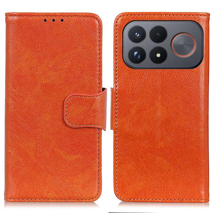 Funda para teléfono de cuero con tapa horizontal con textura de napa, For Redmi Note 17 4G Global 169.7mm, For Redmi Note 17 Pro+ 5G Global 163.4mm, For Redmi Note 17 Pro 5G Global 163.5mm, For Redmi K100 Pro Max/Poco F9 Ultra 5G                       ...