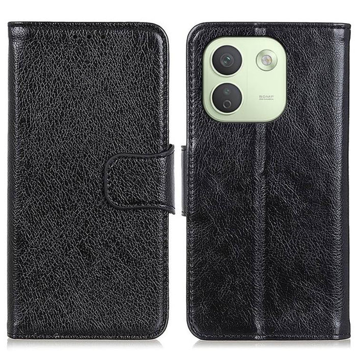 Funda para teléfono de cuero con tapa horizontal con textura de napa, For Redmi Note 17 4G Global 169.7mm, For Redmi Note 17 Pro+ 5G Global 163.4mm, For Redmi Note 17 Pro 5G Global 163.5mm, For Redmi K100 Pro Max/Poco F9 Ultra 5G                       ...