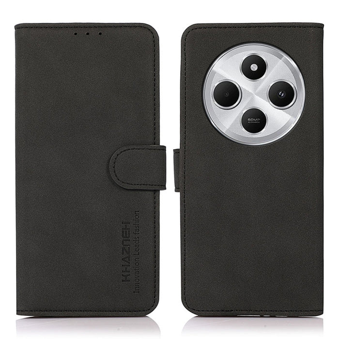 Funda para teléfono de cuero con textura mate KHAZNEH, For Redmi 14C 4G, For Xiaomi Redmi 13 4G