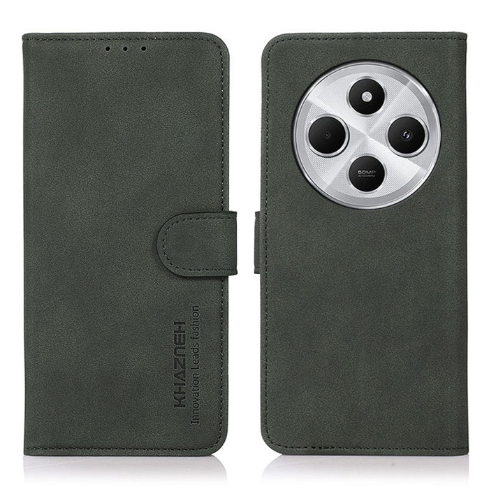 Funda para teléfono de cuero con textura mate KHAZNEH, For Redmi 14C 4G, For Xiaomi Redmi 13 4G