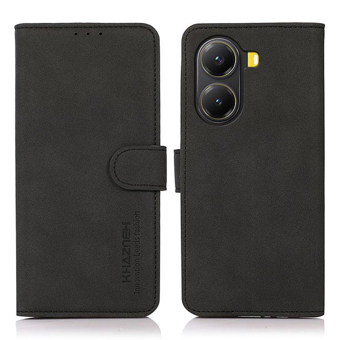 Funda para teléfono de cuero con textura mate KHAZNEH, For Redmi 14C 4G, For Xiaomi Redmi 13 4G