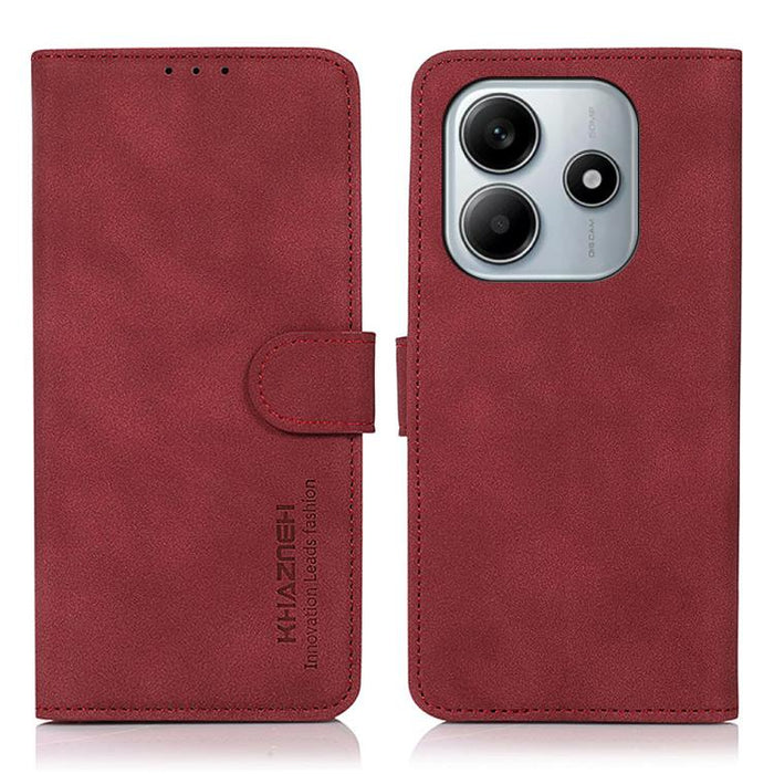 Funda para teléfono de cuero con textura mate KHAZNEH, For Redmi A7 Pro 171mm/Poco C85x 5G, For Redmi Turbo 5 Max / Poco X8 Pro Max, For Redmi Turbo 5 5G / Poco X8 Pro 5G, For Redmi Note 15 Pro+ 5G Global 163.3, For Redmi Note 15 5G Global 164mm       ...