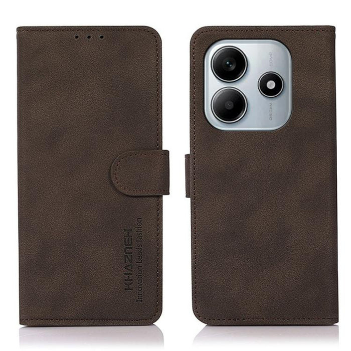 Funda para teléfono de cuero con textura mate KHAZNEH, For Redmi A7 Pro 171mm/Poco C85x 5G, For Redmi Turbo 5 Max / Poco X8 Pro Max, For Redmi Turbo 5 5G / Poco X8 Pro 5G, For Redmi Note 15 Pro+ 5G Global 163.3, For Redmi Note 15 5G Global 164mm       ...