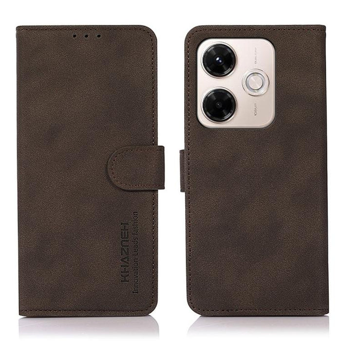 Funda para teléfono de cuero con textura mate KHAZNEH, For Redmi A7 Pro 171mm/Poco C85x 5G, For Redmi Turbo 5 Max / Poco X8 Pro Max, For Redmi Turbo 5 5G / Poco X8 Pro 5G, For Redmi Note 15 Pro+ 5G Global 163.3, For Redmi Note 15 5G Global 164mm       ...