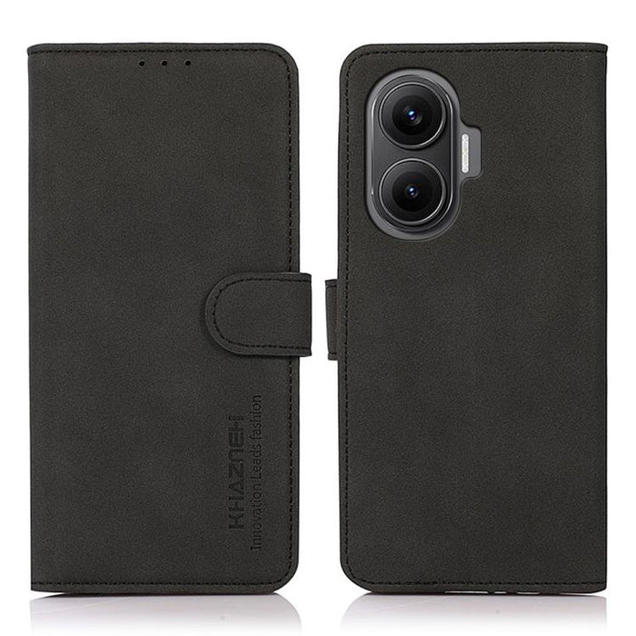 Funda para teléfono de cuero con textura mate KHAZNEH, For Redmi 14C 4G, For Xiaomi Redmi 13 4G